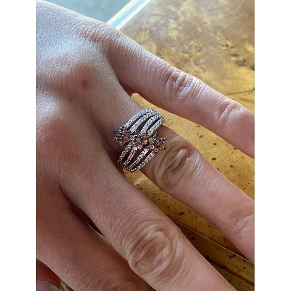 Natural Andalusite Sterling Silver Ring Size 6